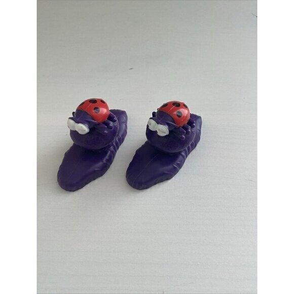 Vintage Purple Worm Ladybug Hat Figurine Toy Collectible Cute Decor - Picture 6 of 6